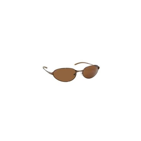 COPPERMAX Coppermax 3709GPP BRN/AMBER Tonga Oval Polarized Sunglasses - Shiny Brown - Amber Lens 3709GPP BRN/AMBER